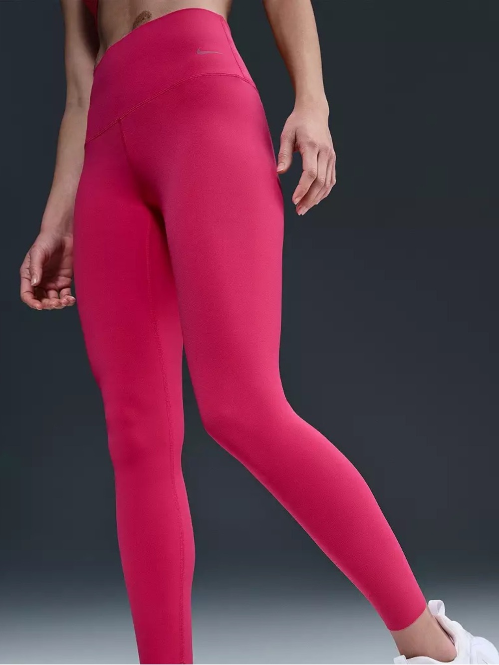 Nike Zenvy High-Waisted 7/8 Leggings Sz S Hot Pink Gentle Support Pants